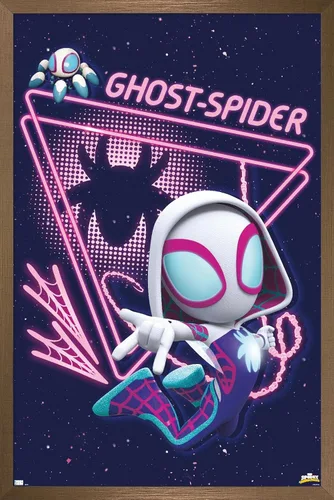 Vista 15 de Trends International Marvel Spidey And His Amazing Friends - Póster de pared de araña fantasma, 22.4 pulgadas de largo x 14.7 pulgadas, versión