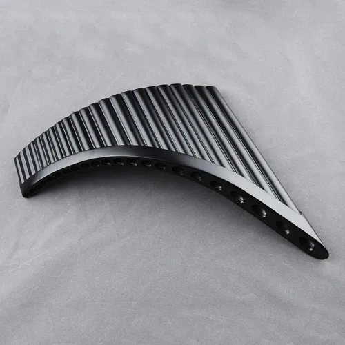 Vista 8 de 22 tubos G Key Profesional Black Pan Flauta China Tradicional Instrumento Musical Tubos Fácil de Aprender con Exquisitas Tubos de Pan Marrón Flauta