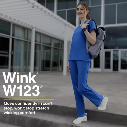 Vista 9 de Pantalón quirúrgico con cordón para mujer, berenjena, talla 3X T, Berenjena