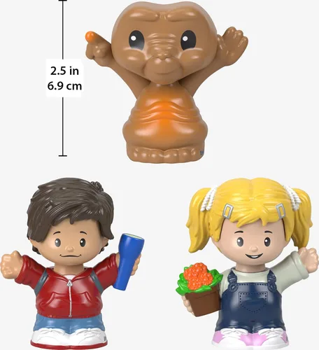 Vista 5 de Little People Collector E.T. The Extra-Terrestrial Movie - Set de edición especial para adultos y fanáticos, 3 figuras en paquete de exhibición