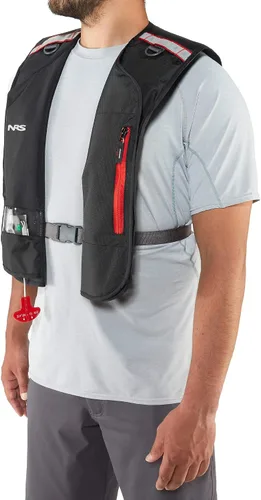 Vista 6 de NRS Otto Matik Chaleco salvavidas inflable (PFD), color negro, universal