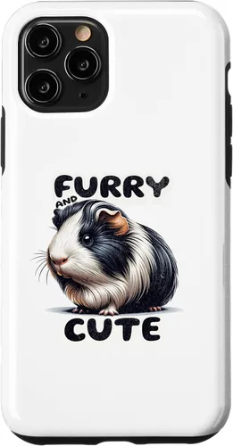 Vista 11 de Funda para iPhone 12 mini Guinea pigs furry and cute Crafted for pet lovers