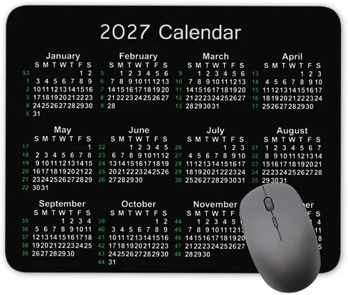 Vista 15 de Alfombrilla de mouse con calendario, calendario horizontal 2026, alfombrilla de mouse de goma natural, alfombrilla de mouse rectangular de calidad