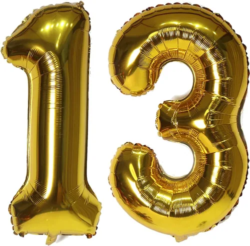 Vista 16 de Globos digitales dorados de 40 pulgadas, con número 10, globos de helio para decoraciones de fiesta de cumpleaños y suministros para decoración