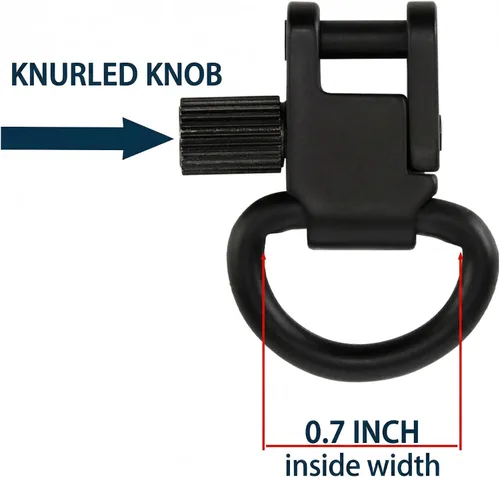 Vista 4 de DDOUT Monturas giratorias de eslinga, clip de sujeción de eslinga de metal resistente con anilla en D