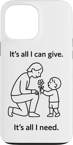 Vista 24 de Child Giving Flower to Parent Minimal Symbolic Love Design Case for iPhone 16