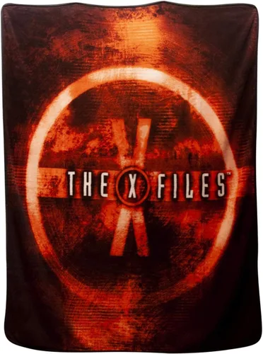 Vista 2 de Seven20 X Files Merchandise - Manta de forro polar ligera con logotipo X-Files 50 x 60 pulgadas