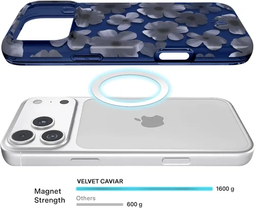 Vista 499 de VELVET CAVIAR Funda para iPhone 15, compatible con MagSafe, probada contra caídas de 10 pies, fundas protectoras de diseño, leopardo color rosa
