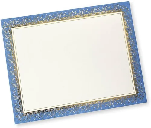 Vista 6 de Gartner Studios Papel de Certificado con Estrellas Abstractas en Lámina, Papelería Personalizada, Estampado en Lámina, 8.5" x 11", 15 Hojas