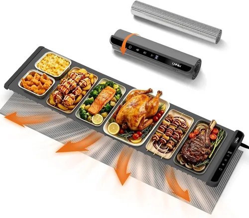 Vista 16 de Warming Mat for Food, 26x15 Inch, Dark Blue, Fast Heat, Child Lock