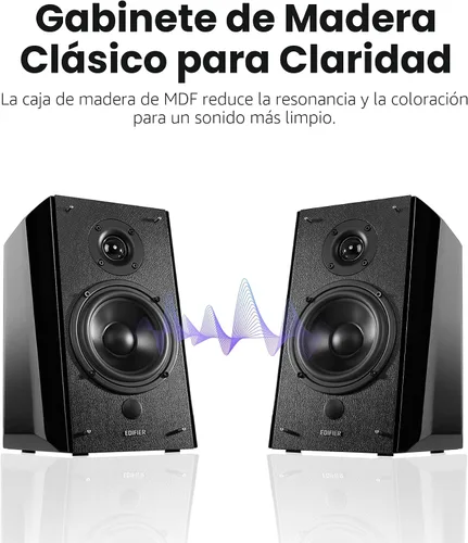Vista 8 de Altavoces de estantería Edifier R2000DB Active Negro (Piano Black)