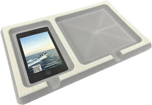 Vista 2 de SeaDek Tablero doble de 0.787 in para barco Teléfono celular de espuma y accesorios Dash de barco Parte trasera adhesiva Compartimentos