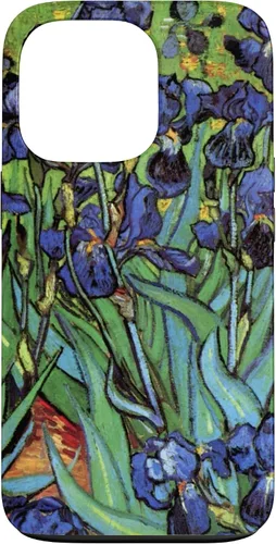 Vista 10 de Irises by Vincent Van Gogh, Flowers in a Garden - Carcasa para iPhone 17