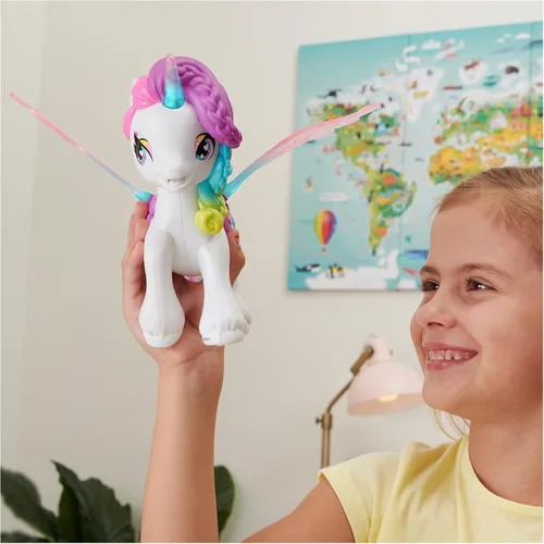 Vista 6 de Hatchimals CollEGGtibles, juguete de unicornio Hatchicorn con alas aleteadas, más de 60 luces y sonidos, 2 bebés exclusivos, juguetes para niños