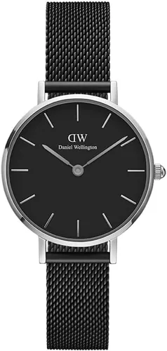 Vista 9 de Daniel Wellington Reloj Petite Ashfield, pulsera de malla negra mate