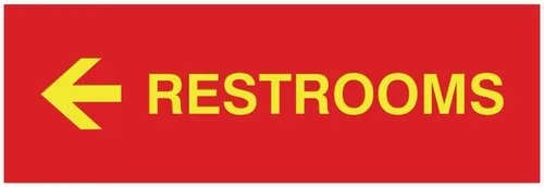Vista 33 de Signs ByLITA Basic Restrooms - Letrero direccional para pared o puerta (negro), pequeño (paquete de 1)