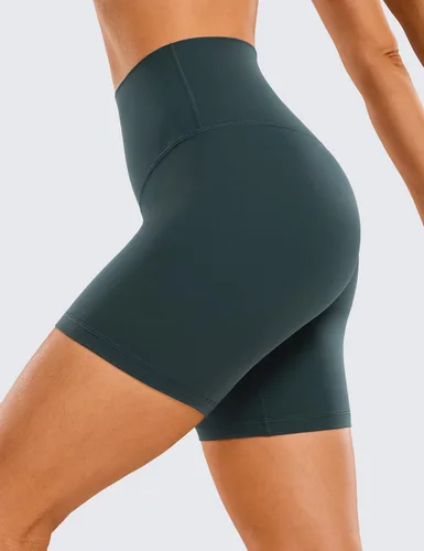 Vista 4 de CRZ YOGA Butterluxe - Pantalones cortos de ciclismo para mujer de 2.5 pulgadas, 4 pulgadas, 6 pulgadas, 8 pulgadas, cintura alta