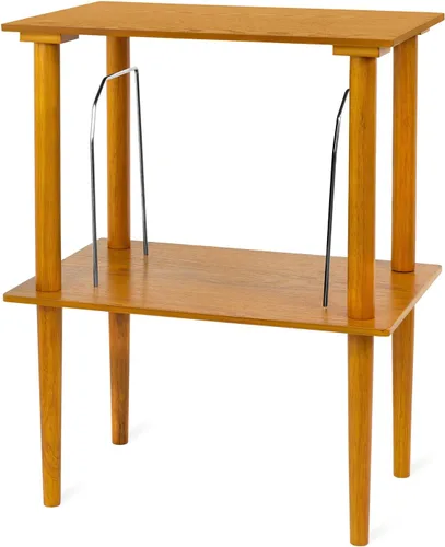 Vista 8 de Victrola Soporte de madera para discos – Pieza complementaria para el centro de música Victrola, con capacidad para más de 50 discos de vinilo