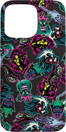 Vista 28 de Funda con estampado de neón malvado de villanos de Disney para iPhone 16
