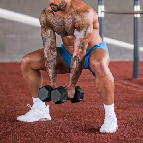 Vista 6 de EVERWORTH Pantalones cortos de entrenamiento 2 en 1 para hombre de 5 pulgadas, de secado rápido, para gimnasio, culturismo, pantalones cortos
