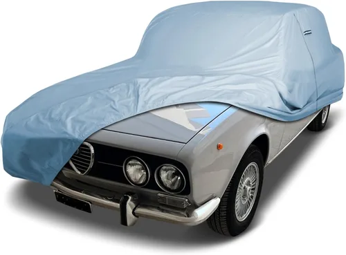 Vista 50 de iCarCover Funda de automóvil personalizada de alta calidad para Alfa Romeo 147 2002-2007, resistente, impermeable, para todo tipo de clima, lluvia