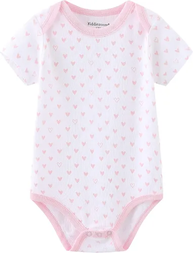 Vista 2 de Kiddiezoom Conjunto de canastilla para bebé, 9 piezas, conjunto de mamelucos y pantalones, conjunto de regalo unisex para bebé
