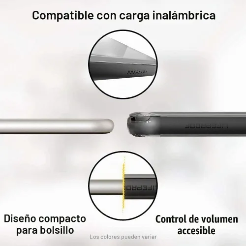 Vista 6 de LifeProof NEXT SERIES - Funda para iPhone 13 Pro Max y iPhone 12 Pro Max, cristal negro (transparente/negro)