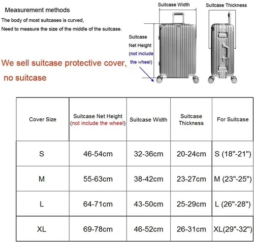 Vista 2 de Funda elástica para equipaje de viaje, funda protectora para maleta de viaje para maletero se aplica a la funda de maleta de 19 a 32 pulgadas