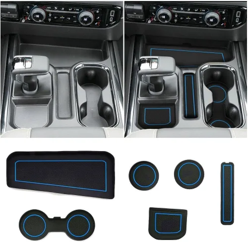Vista 24 de Bandeja organizadora de consola central de 3 piezas y bandeja de consola compatible con Chevy Silverado 2014-2018/GMC Sierra 1500 y Silverado