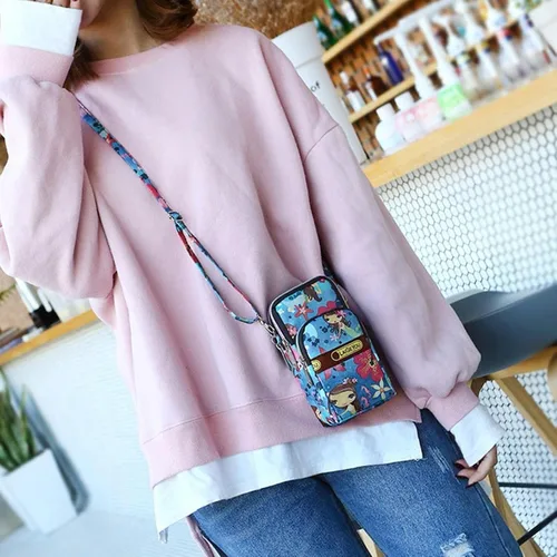 Vista 4 de Bolso pequeño para mujer bolso de hombro cruzado bolso de mano para teléfono celular bolso de mano para mujeres y niñas