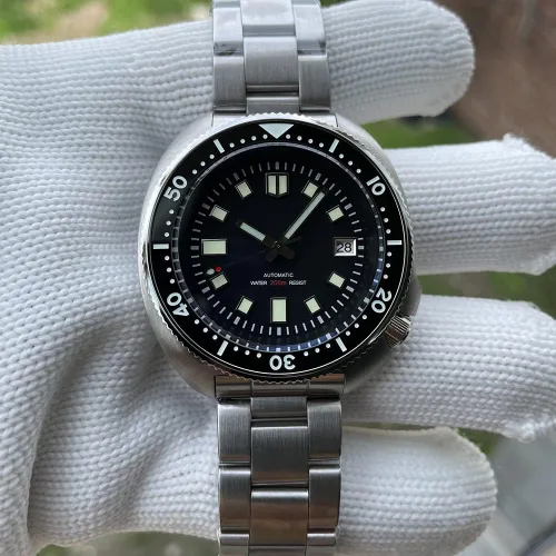 Vista 9 de Steeldive - Reloj automático para hombre 1970 SD1970 Reloj de pulsera NH35 Movimiento 200M Relojes de buceo