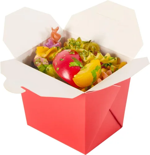 Vista 29 de Restaurantware Cajas para llevar comida china: 25 paquetes de 16 onzas, recipientes desechables para llevar, resistentes a la grasa, recipientes