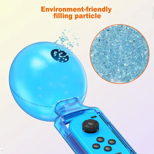 Vista 5 de Empuñaduras para controlador de interruptor, empuñaduras de control de mano de juego Samba Maracas compatibles con Samba de Amigo Party Central