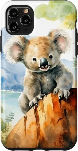 Vista 13 de Cute Little Koala Bear in The Wild Case for iPhone 17