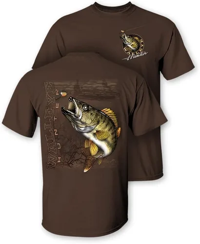 Vista 2 de Walleye Walleye Hunter - Juego de camiseta y taza (100% algodón), diseño de Walleye Walleye Hunter