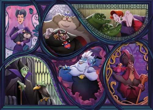 Vista 5 de Ceaco - Disney Villains & Their Pets - Rompecabezas de 1000 piezas