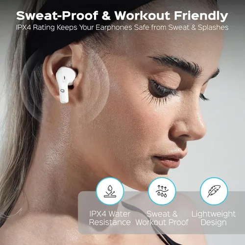 Vista 5 de Beleth Earset Pro1 Auriculares inalámbricos Bluetooth 5.4, conectividad dual, tiempo de reproducción de 50 horas, cancelación de ruido ENC/ANC