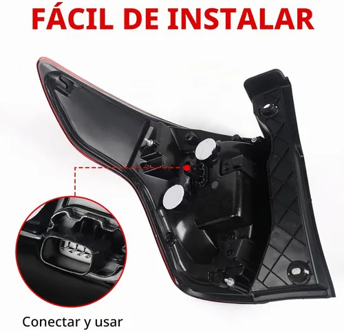 Vista 2 de FIONE - Conjunto de luz trasera para Ford Explorer 2016 2017 2018 2019 RH 2016-2019