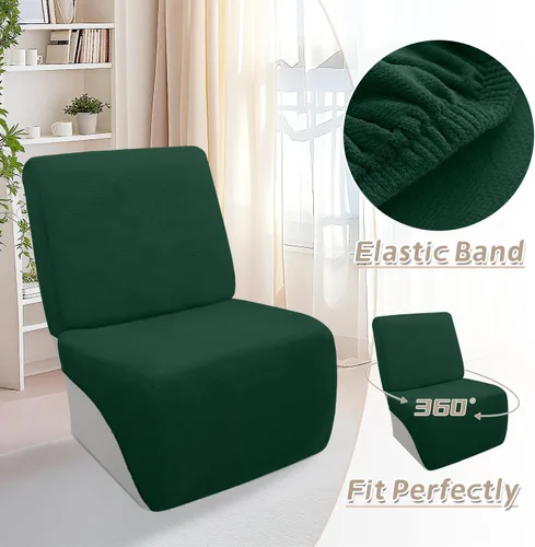 Vista 441 de Arfntevss Fundas de sofá seccional reclinable de terciopelo, Funda de sofá seccional de esquina para sofá reclinable, Funda elástica suave
