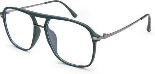 Vista 7 de Dollger Lentes de bloqueo de luz azul para mujer, estilo aviador de gran tamaño, lentes de computadora que protegen tu visión, elegantes
