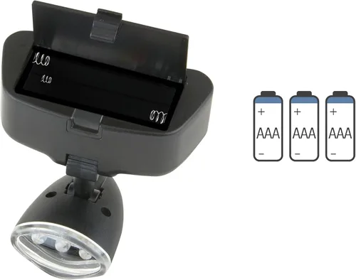 Vista 6 de Lupa con 4 lentes diferentes, Carson Optical Pro Series, magnivisor de lujo con luz LED para usar en la cabeza, negro