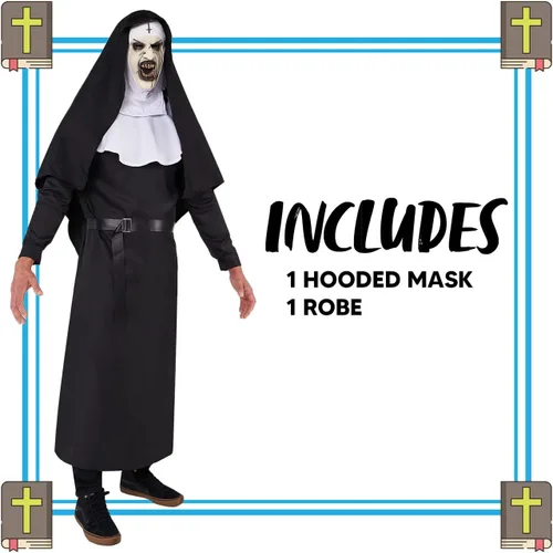 Vista 5 de Spooktacular Creations Disfraz de monja aterradora para hombres adultos para fiesta de disfraces de Halloween juego de rol suministros de fiesta