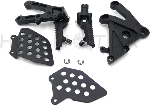 Vista 4 de MT390-007-BK Soporte de clavijas de pie delantero negro compatible con Cbr600Rr 2003 2004 2005 2006