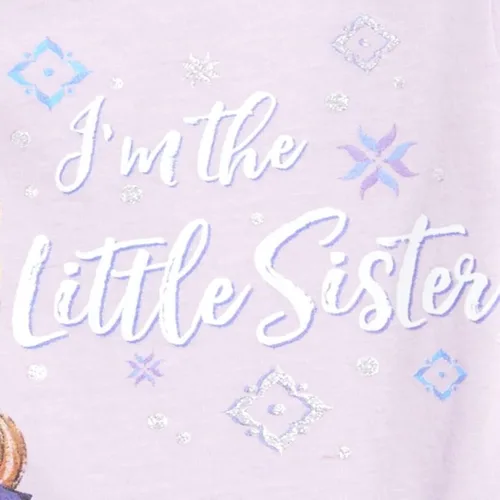 Vista 2 de Disney Frozen Elsa Anna Graphic Camiseta Manga Corta Azul