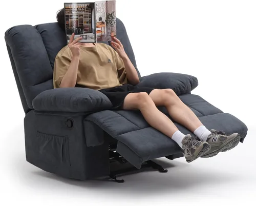 Vista 7 de Stary Silla reclinable mecedora de gran tamaño para sala de estar para adultos