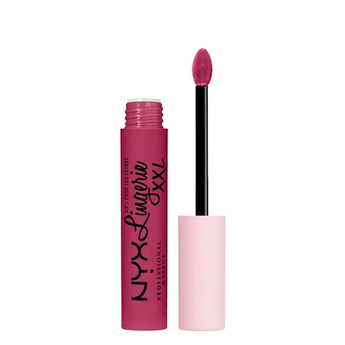 Vista 30 de Nyx - Maquillaje profesional; labial líquido de la línea Lingerie XXL, mate, Undress'd (Color rosa en tono desnudo)