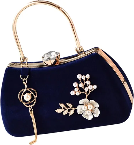 Vista 12 de Elegante bolso de noche con cadena de metal desmontable bolso de hombro de moda bolso casual para mujeres fiesta de boda