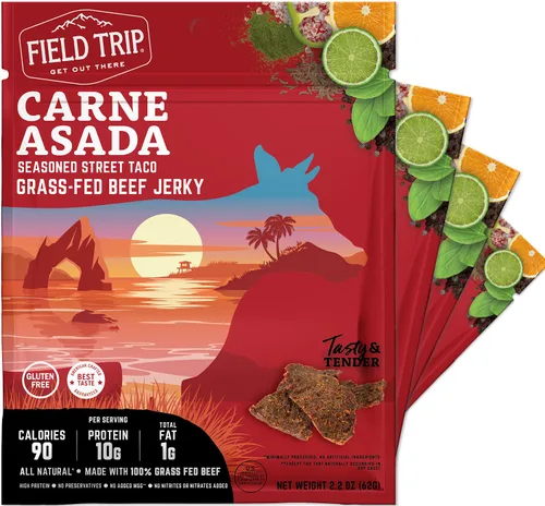 Vista 9 de Field Trip Bocaditos de carne seca de pollo, totalmente naturales y sin gluten, bocadillos saludables aptos para dieta keto y paleo, bajos