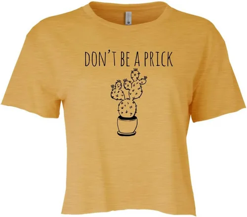 Vista 15 de Cute Women's Screen Printed Crop Tee, Shirts With Sayings, Heather Gray or Gold