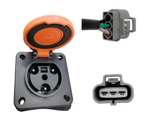 Vista 4 de JOEEGO Y-30 Receptáculo de cargador para carrito de golf, CA 110-220V, compatible con Coleman DR48V y Kandi Kruiser 4P AGM Battery EV, cable